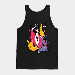 Witch and Cat Tank Top